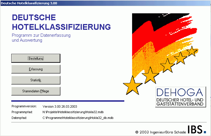Bildschirmfoto Hotelklassizizierung